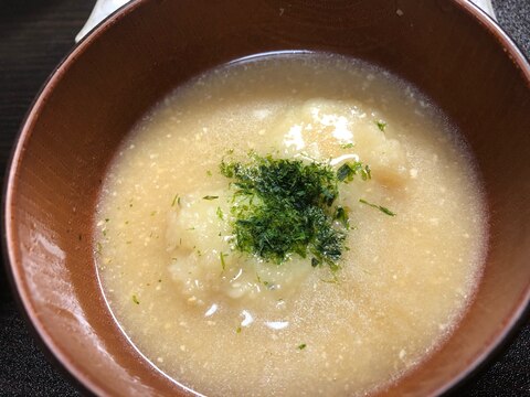 ポテチ芋餅味噌汁